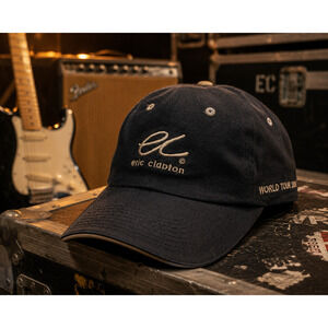 Vintage Eric Clapton World Tour 2006 2007 Concert Hat Fitted Cap Black One Size